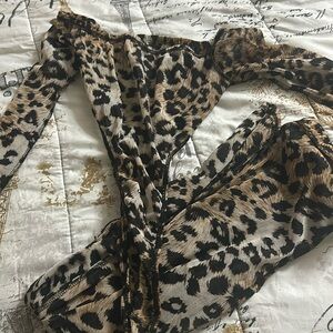 Fashion nova 2 piece cheetah set